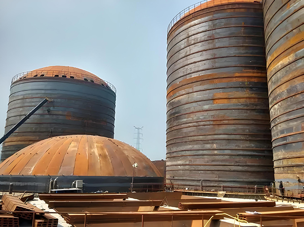 路南焦粉钢板仓